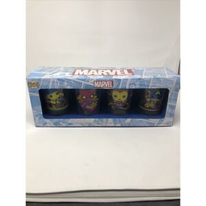 NEW Funko POP Drinking‎ GLASSES Marvel Thor Spider-Man Iron Man Captain America